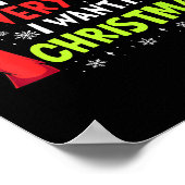 I Have Everything I Want For Christmas Its Me I'm  Poster (Hoek)