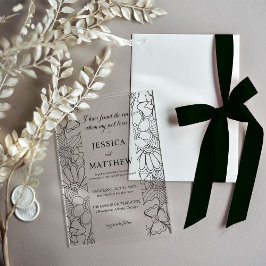 I Have Found the One Song of Solomon Floral Acryl Uitnodigingen