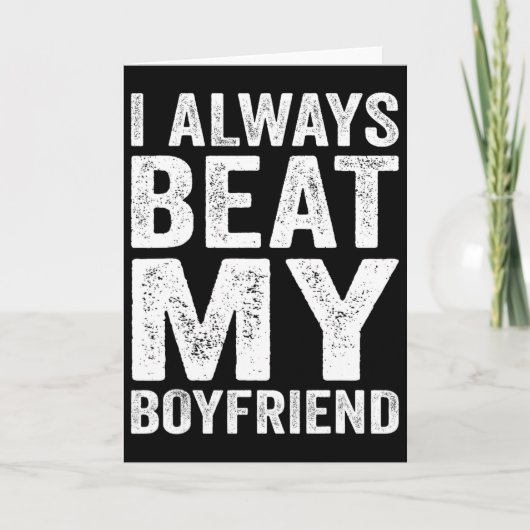 I Have My Boyfriend Always Funny Relationship Vale Kaart (Voorkant)