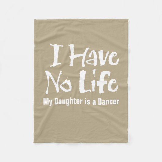 I Have No Life Fleece Deken (Voorkant)