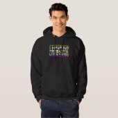 I Have No Problems Layin Hands Retro 90 s Style Hoodie (Voorkant volledig)