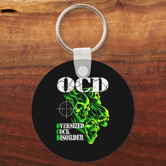 I Have Ocd Oversized Disorder Sleutelhanger (Voorkant)