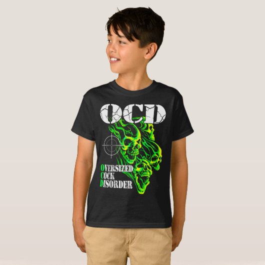 I Have Ocd Oversized Disorder  T-shirt (Voorkant volledig)