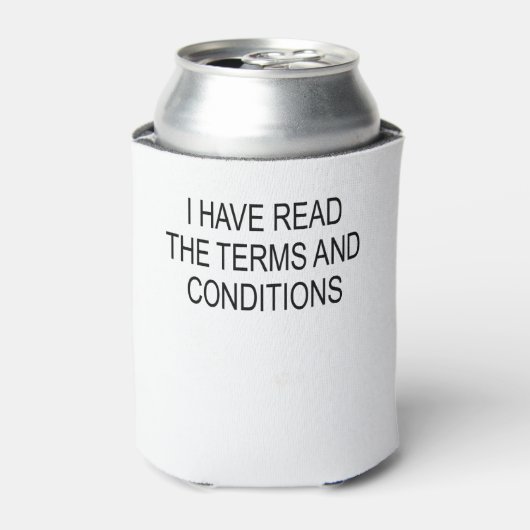 I Have Read The Terms And Conditions Blikjeskoeler (Blikje Voorkant)