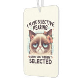I Have Selective Hearing Funny Cat Lover Gift  Luchtverfrisser (Links)