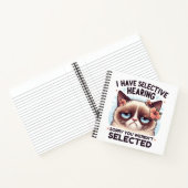 I Have Selective Hearing Funny Cat Lover Gift  Notitieboek (Binnen)