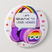 I have sensory issues Pin Button Badge (Voorkant)