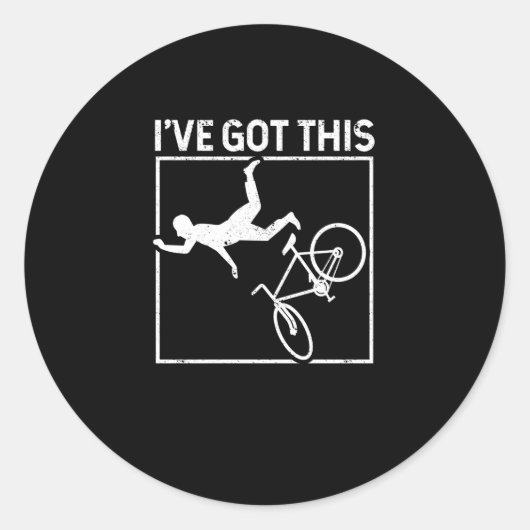 I have this mountain bike lover funny MTB Ronde Sticker (Voorkant)