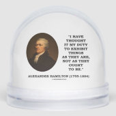 I Have Thought It My Duty Exhibit Realist Hamilton Sneeuwbol (Voorkant)