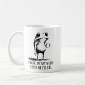 I Have To Say Weird Stuff Or I'll Die Frog Drinkin Koffiemok (Links)