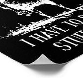 I Have To Say Weird Stuff Or I'll Die Frog Drinkin Poster (Hoek)