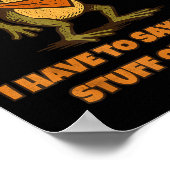 I Have To Say Weird Stuff Or I'll Die Funny Frog C Poster (Hoek)