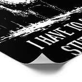 I Have To Say Weird Stuff Or I'll Die Funny Frog M Poster (Hoek)