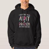 I Have Two Titles Aunt And Dog Mom Flower Dog 1 Hoodie (Voorkant)