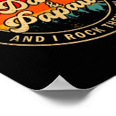 I Have Two Titles Dad &amp; Papaw I Rock Them Both Poster (Hoek)