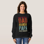 I Have Two Titles Dad and Papa  Fathers Day Men Trui (Voorkant volledig)
