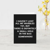 I Haven't Lost All My Marbles Yet,halloween Pun,gh Kaart (Gele Bloem)