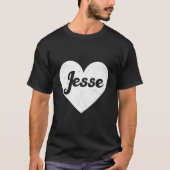 I He Jesse First Names And He I Love Jesse T-shirt (Voorkant)