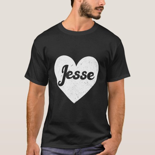 I He Jesse First Names And He I Love Jesse T-shirt (Voorkant)