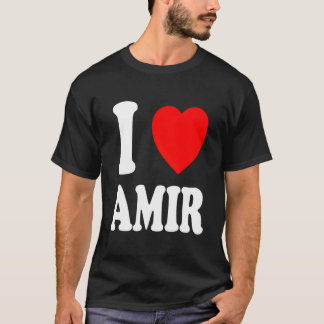 I He Love Amir Echtgenoot Gehuwd T-shirt