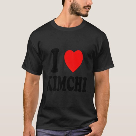 I He Love Kimchi Korean Food Spicy Ferted Cabbage T-shirt (Voorkant)