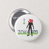 I Headshot Zombies Ronde Button 5,7 Cm (Voorkant /achterkant)
