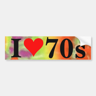 I Heart 70s Bumpersticker