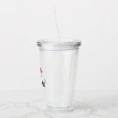 I Heart Aardvarken Acryl Drinkbeker (Links)