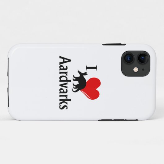 I Heart Aardvarken Case-Mate iPhone Case (Achterkant (horizontaal))