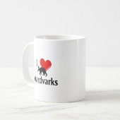 I Heart Aardvarken Koffiemok (Voorkant links)