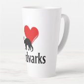 I Heart Aardvarken Latte Mok (Rechterhoek)