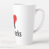 I Heart Aardvarken Latte Mok (Rechts)