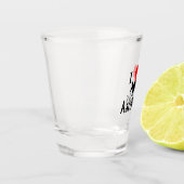 I Heart Aardvarken Shot Glas (Links)