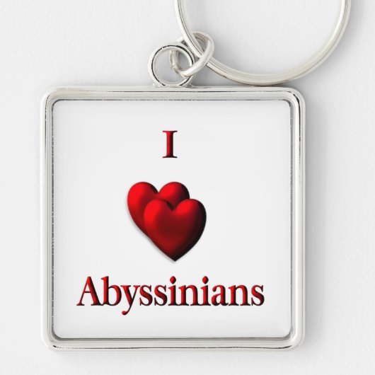 I Heart Abyssinias Sleutelhanger (Voorkant)