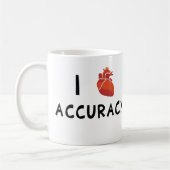 I Heart Accuracy Koffiemok (Links)