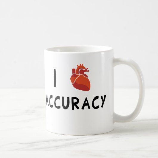I Heart Accuracy Koffiemok (Rechts)