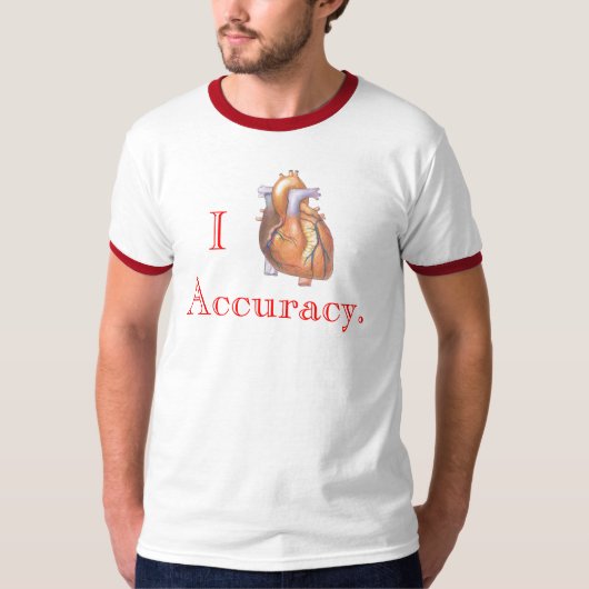 I Heart Accuracy T-shirt (Voorkant)