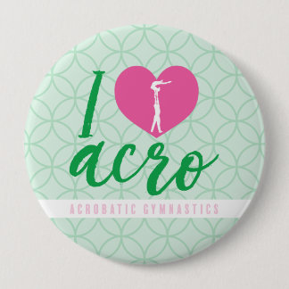 I Heart Acro Knop Ronde Button 4,0 Cm