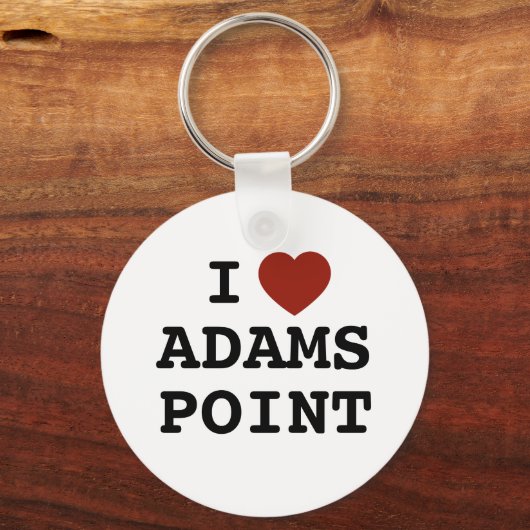 I heart Adams Point Keychain (Voorkant)