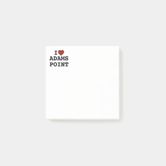 I heart Adams Point Notes (Voorkant)