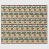 I Heart Africa Map Black Elephant Herd Cadeaupapier (Vlak)