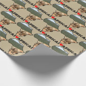 I Heart Africa Map Black Elephant Herd Cadeaupapier (Hoek)