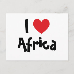 I Heart Afrika Briefkaart