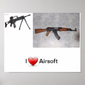 I Heart Airsoft Poster (Voorkant)