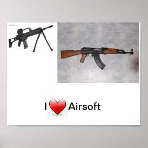 I Heart Airsoft Poster