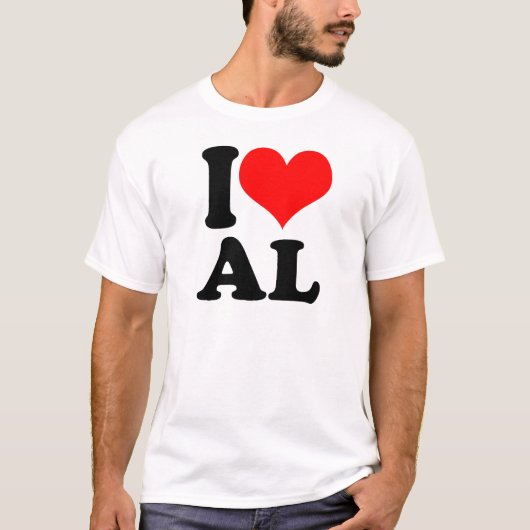 I Heart AL T-shirt (Voorkant)