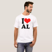 I Heart AL T-shirt (Voorkant volledig)