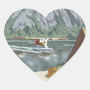 I Heart Alaska Hart Sticker