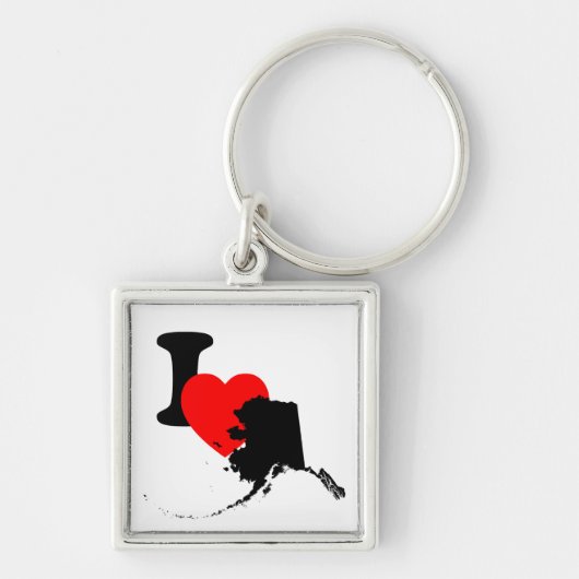 I Heart Alaska Sleutelhanger (Voorkant)