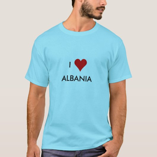 I Heart Albanië T-shirt (Voorkant)